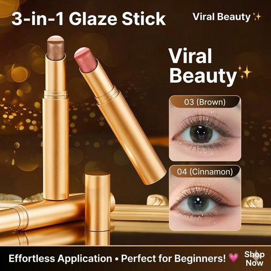 3 Color Eye shadow Stick: Blendable Shades & Creative Eye Looks