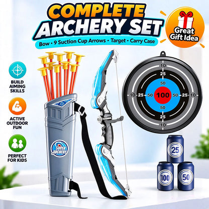 LED Light-Up Bow and Arrow Toy Set: Glowing Effects & Outdoor Fun