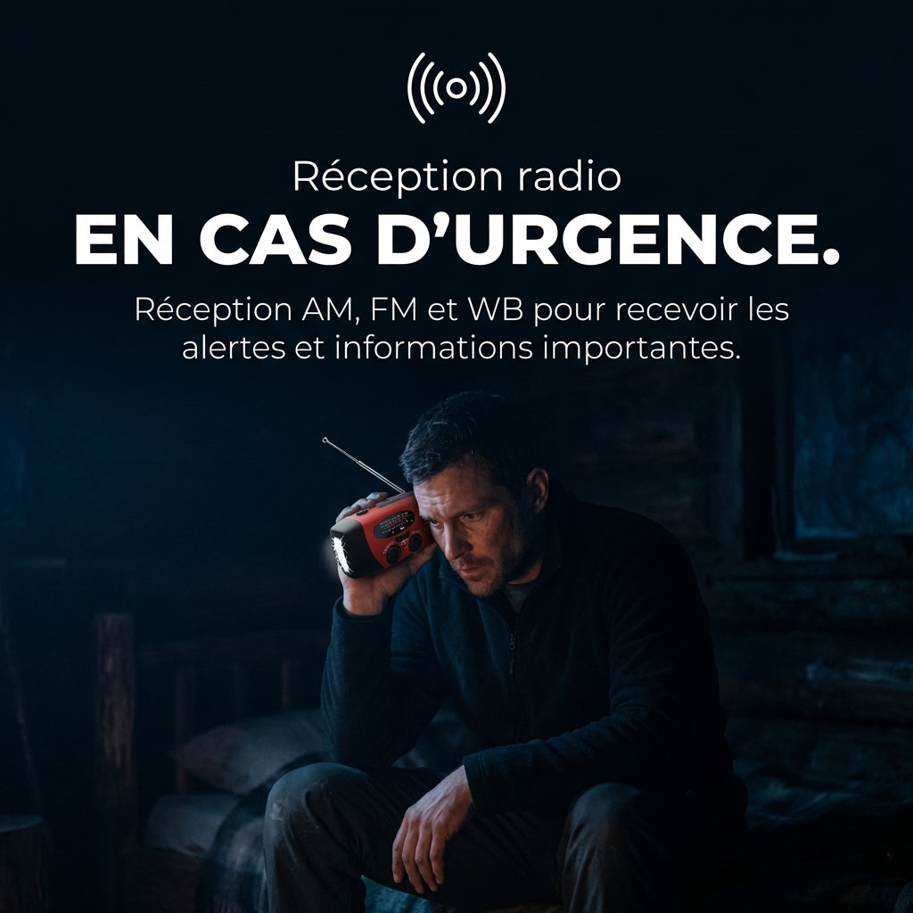 All-in-One Multifunctional Emergency Radio: Outdoor Readiness & Portable Design