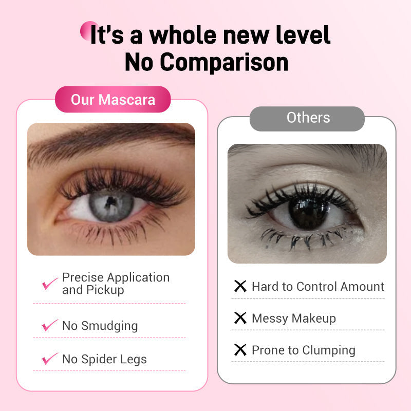 💕50% OFF NOW! Double-Ended Waterproof Lengthening & Curling Mascara, Cartoon-Like Voluminous Lashes, Smudge-Proof Long Lasting Eye Makeup, No Clumping Lash Mascara