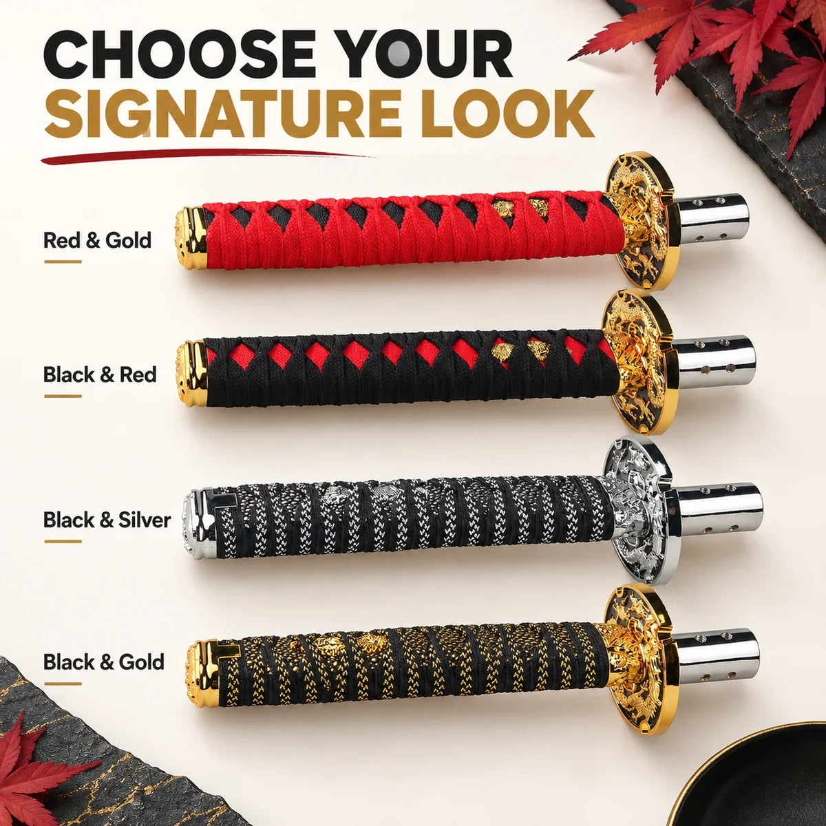 Katana-Style Gear Shift Handle - Unique Style & Interior Decoration