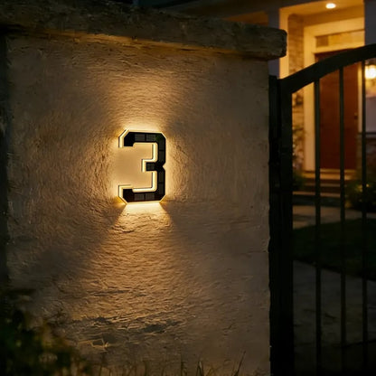 🔥Last Day 49% OFF🔥Solar Lighted House Numbers LED Numbers, Waterproof for Outside