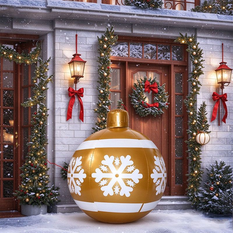 ✨ Outdoor Christmas PVC inflatable Decorated Ball: Festive Decorations & Holiday Cheer