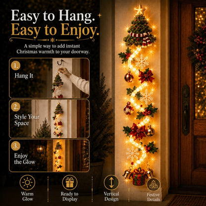 ⏳ Last day! 49% OFF – 🎄✨🎅 Glowing Christmas Door Hanger