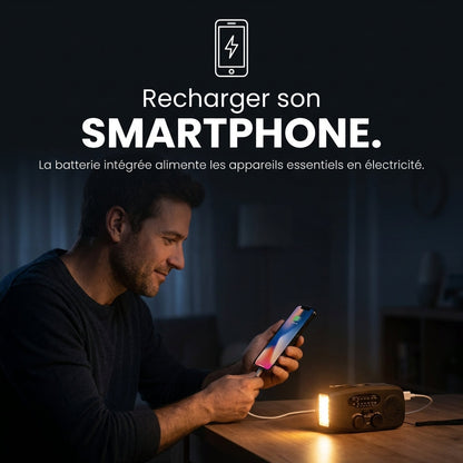 All-in-One Multifunctional Emergency Radio: Outdoor Readiness & Portable Design