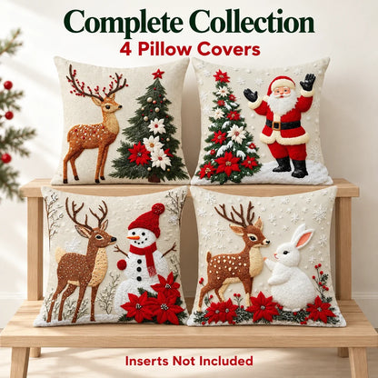 🎄 Christmas Decorative Pillow Covers Set — Festive Designs & Cozy Home Style