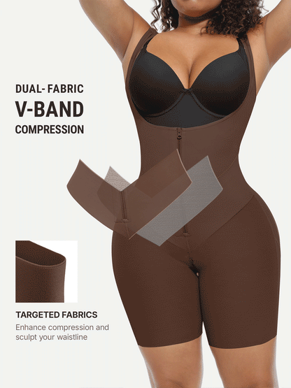V-Shaped Faja Tummy Control Butt Lift Bodysuit - 26