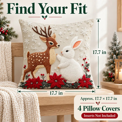 🎄 Christmas Decorative Pillow Covers Set — Festive Designs & Cozy Home Style