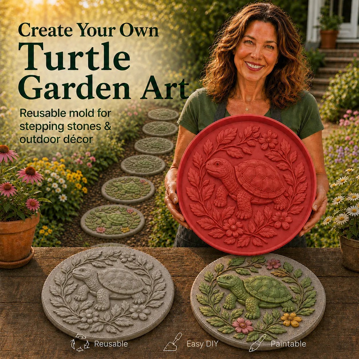 🌻Reusable Animal-Themed Garden Art Mold – 🌿Buy 2 Free Shipping🎨