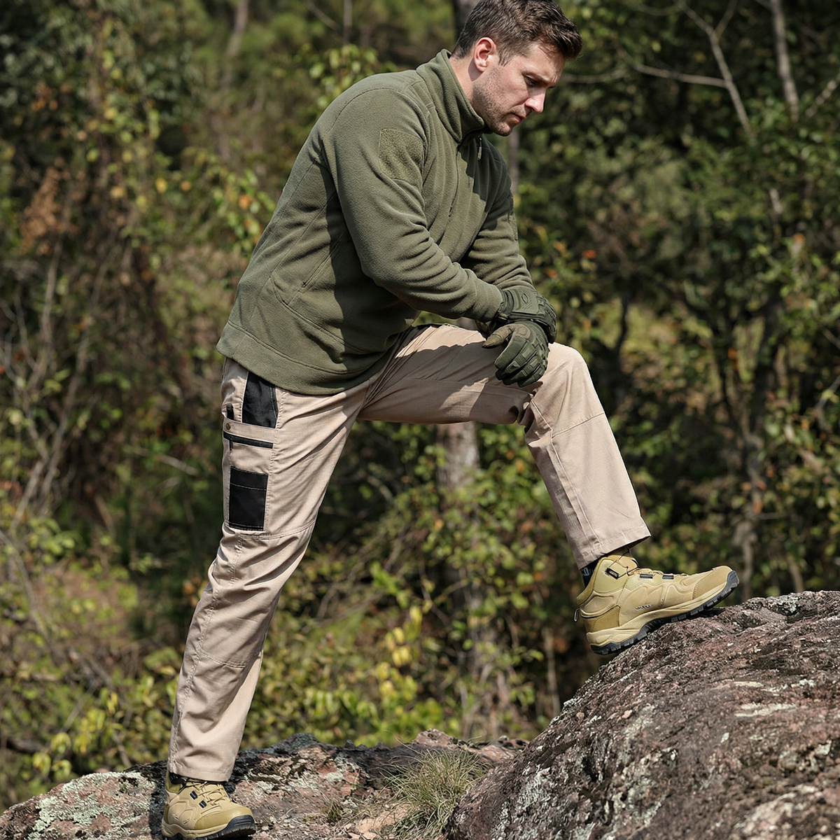 Men’s Outdoor Indestructible Tactical Pants - Multiple Pockets, Ripstop & Water-Resistant