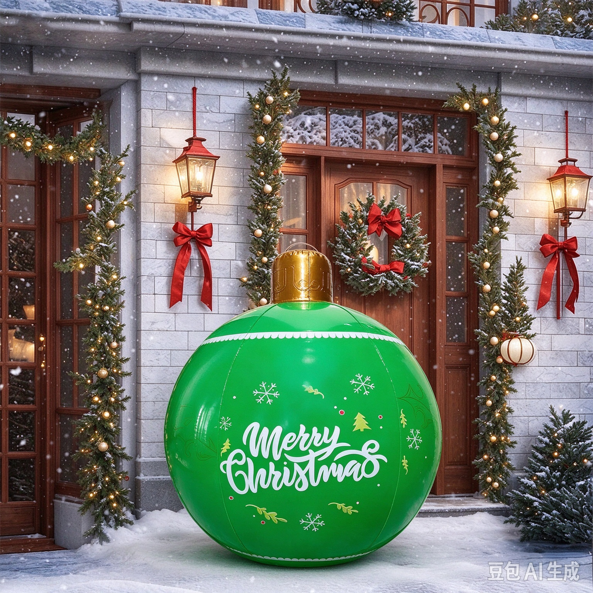 ✨ Outdoor Christmas PVC inflatable Decorated Ball: Festive Decorations & Holiday Cheer