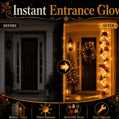 ⏳ Last day! 49% OFF – 🎄✨🎅 Glowing Christmas Door Hanger
