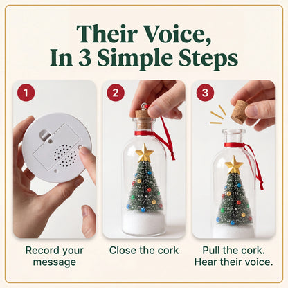 Merry Christmas Tree Message Bottle