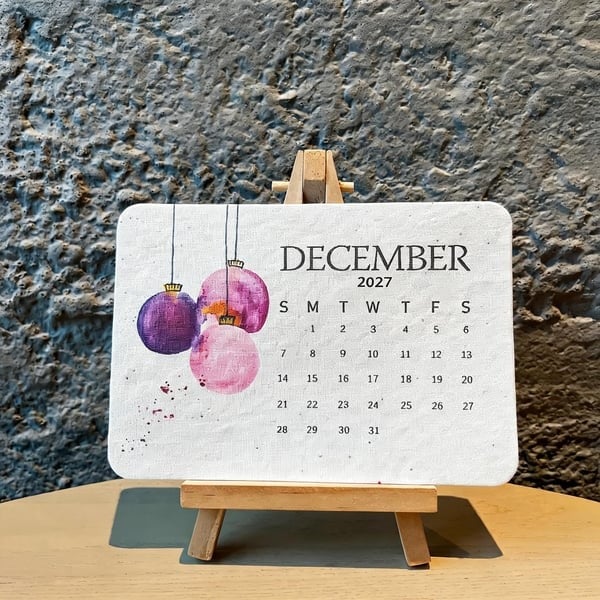 ✨🏆Early Holiday Sale 49% OFF🌱Eco-Friendly Plantable "Timeless" Seed Calendar 2027