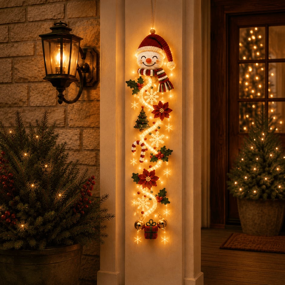 ⏳ Last day! 49% OFF – 🎄✨🎅 Glowing Christmas Door Hanger
