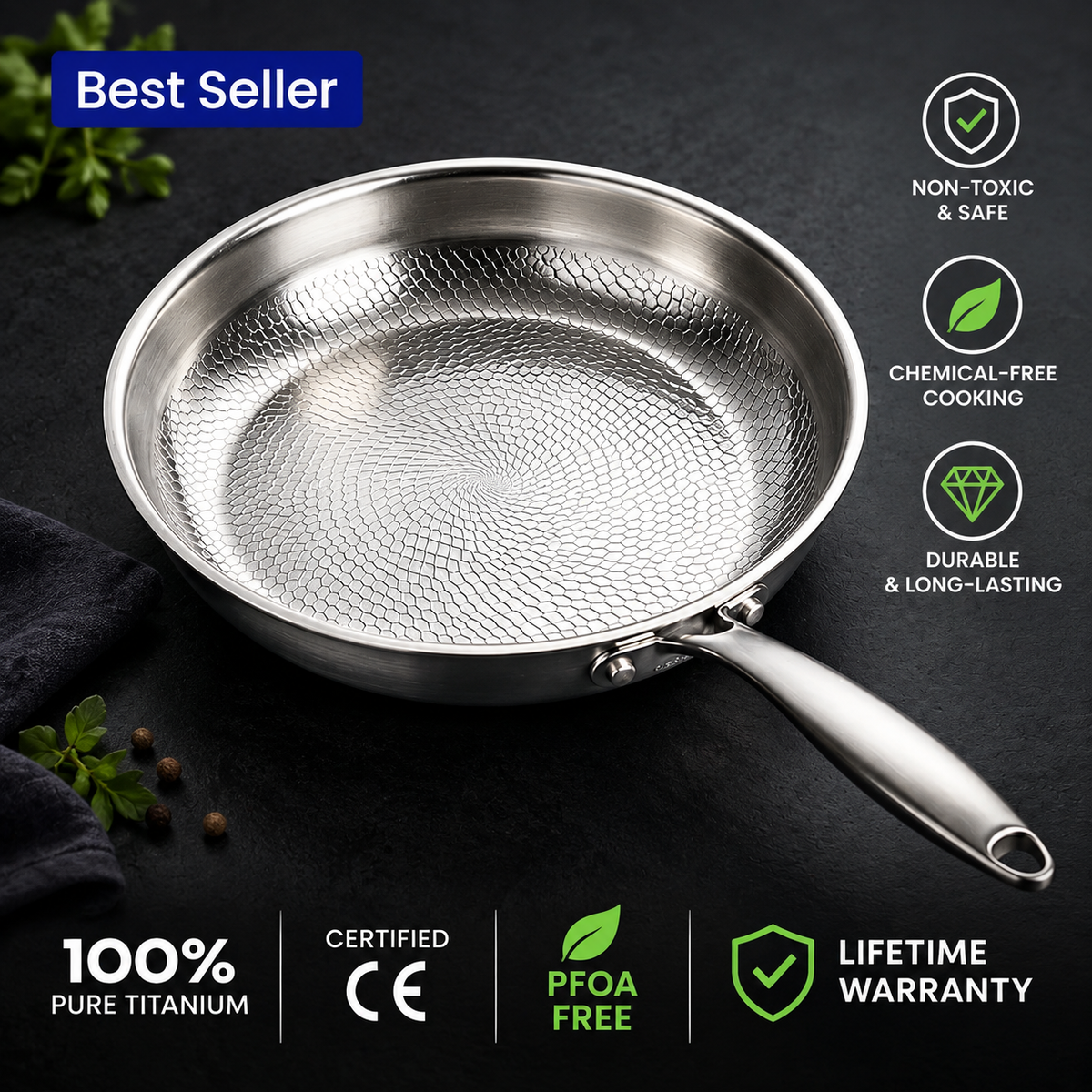 Pure Titanium Pan