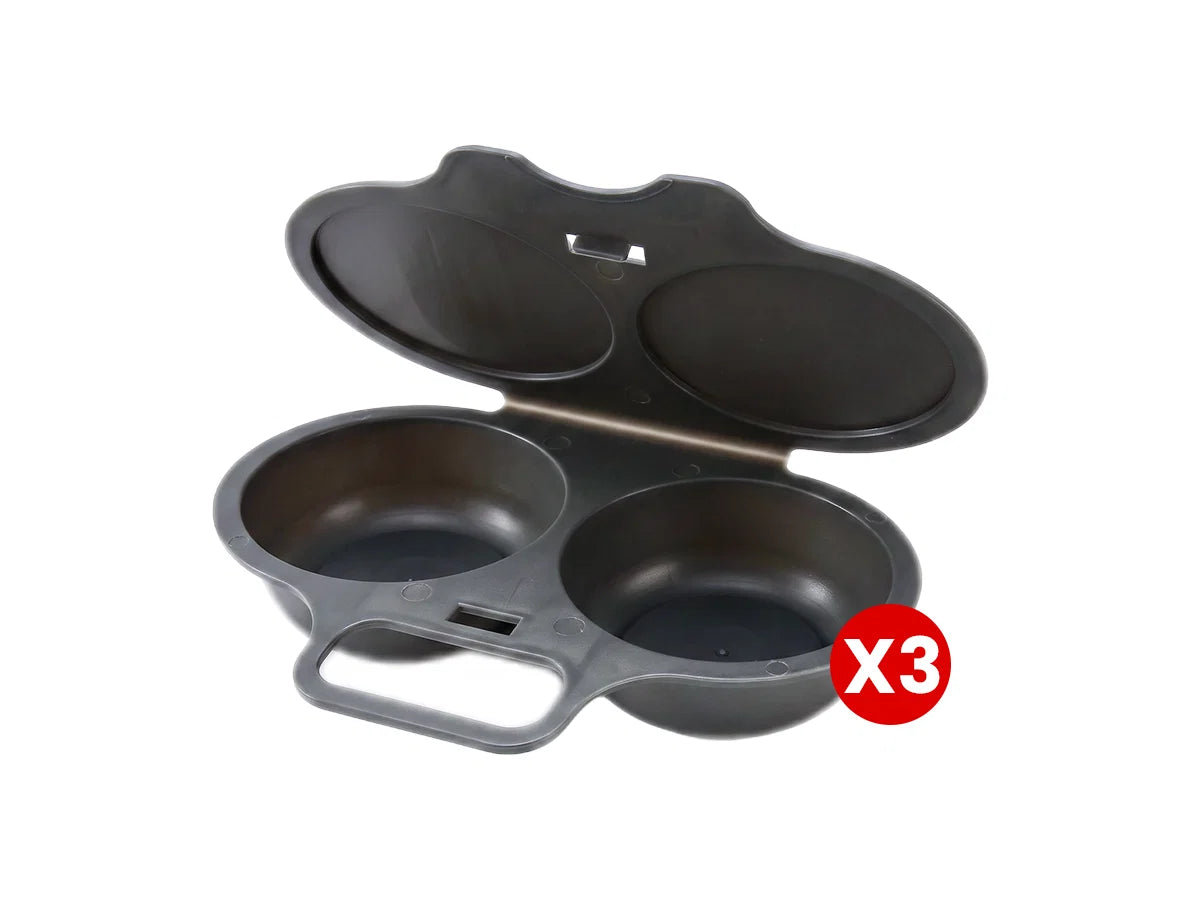 Microwave Egg Poacher——Dual‑cavity, non‑stick & easy clean. Healthier than frying – stock up & save! 🏠✅