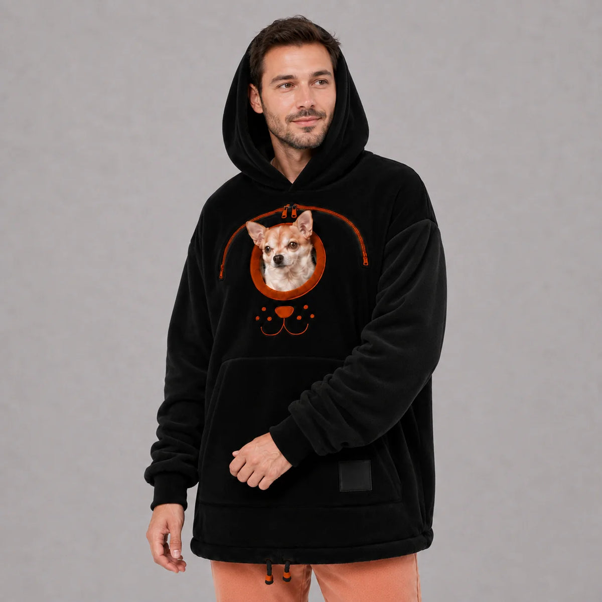 Dog Tote Carier Hoodie