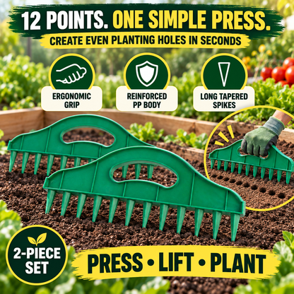 🌱Garden Seed Spacing Tool – Multi-Row Planting & Furrow Making