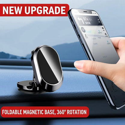 Foldable Metal Magnetic Car Phone Holder