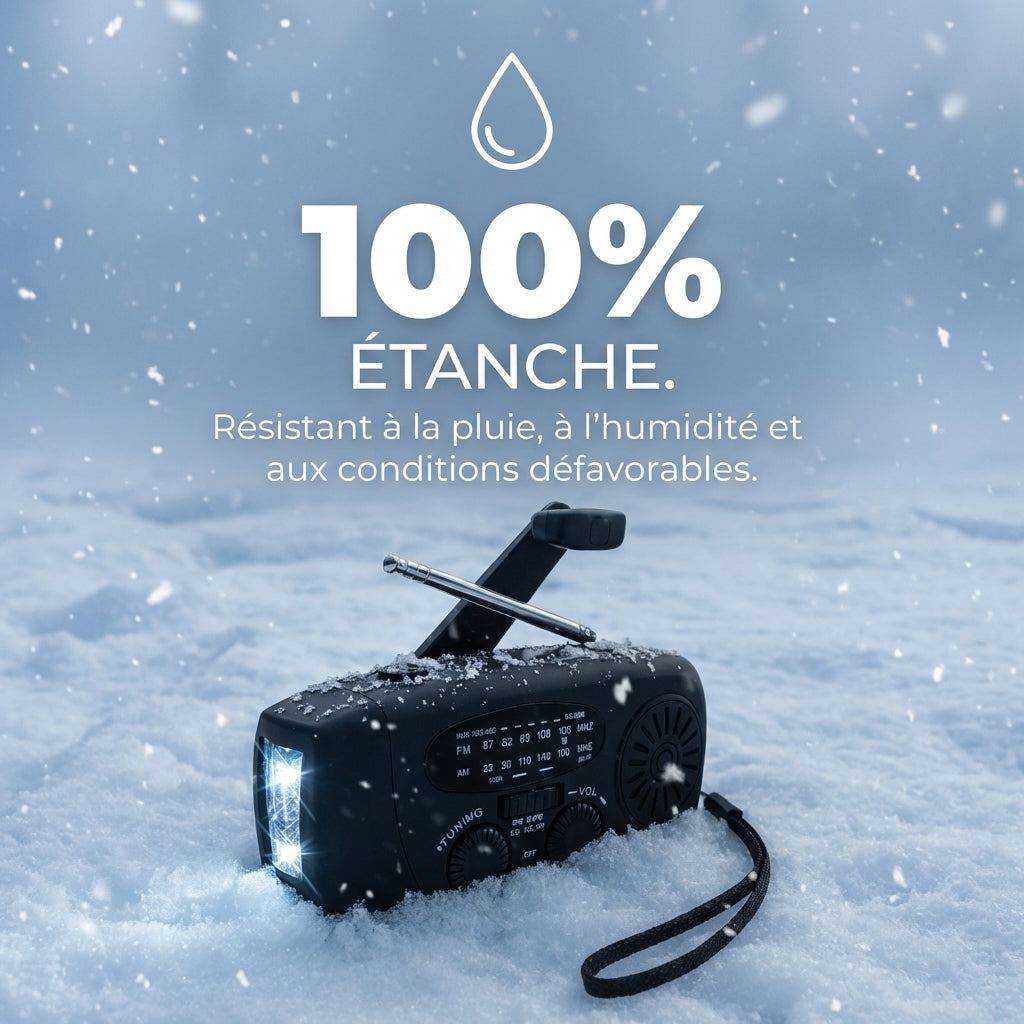 All-in-One Multifunctional Emergency Radio: Outdoor Readiness & Portable Design