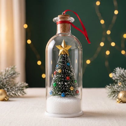 Merry Christmas Tree Message Bottle