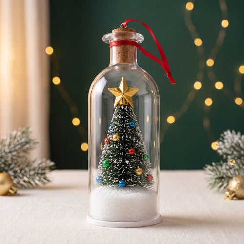 Merry Christmas Tree Message Bottle