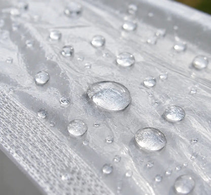 Heavy-Duty Transparent Waterproof Tarp: Outdoor Cover with Secure Rope & Reliable Protection