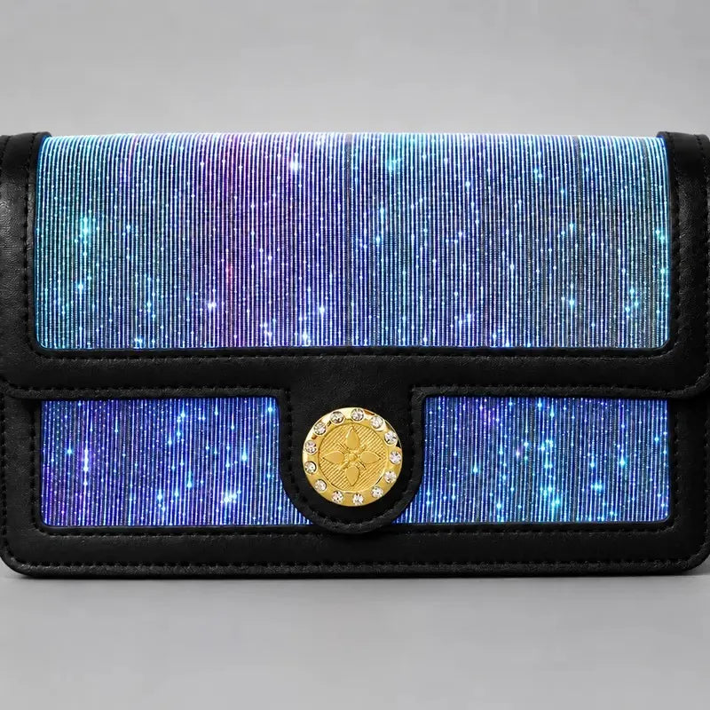 🌈 Fiber Optic Light-Up Crossbody Bag – 7 Colors & 4 Light Modes