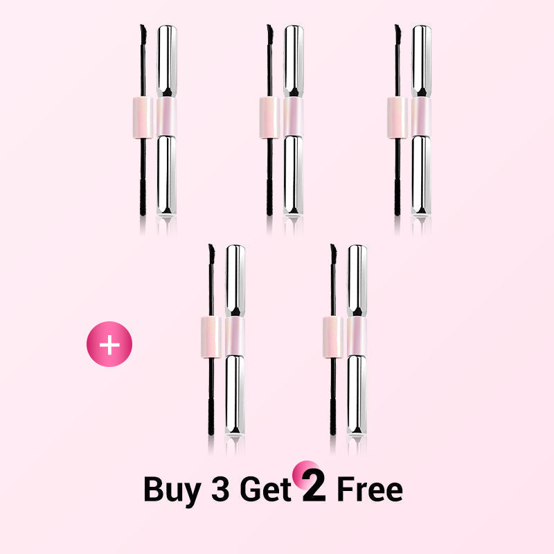💕50% OFF NOW! Double-Ended Waterproof Lengthening & Curling Mascara, Cartoon-Like Voluminous Lashes, Smudge-Proof Long Lasting Eye Makeup, No Clumping Lash Mascara