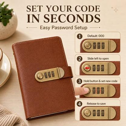 Locking Banknote Collection Booklet: Holds 100 Bills, Secure Storage & Organized Display
