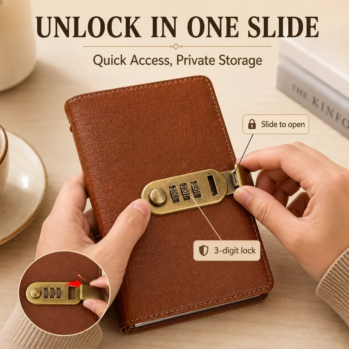 Locking Banknote Collection Booklet: Holds 100 Bills, Secure Storage & Organized Display