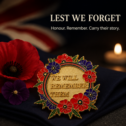 Limited Edition-“The Brave & The Faithful” Scarlet & Violet Tribute Wreath