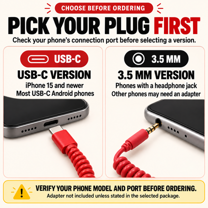 ☎️ Old School Wired Phone Handset – Classic Radiation-Proof Receiver for Mobile Phones