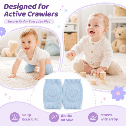 Baby Non-Slip Crawling Knee Pads – Soft Cushioned Protection Set