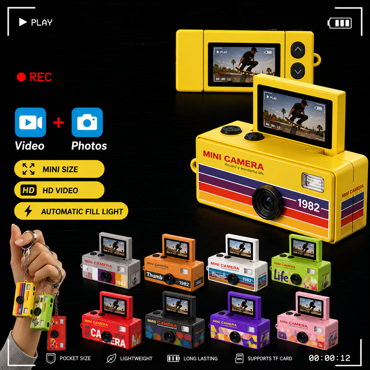 Mini Retro Camera (Film Your Life in 90s Style)
