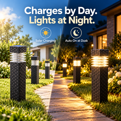 Energy-Saving Solar Garden Pathway Lights – Waterproof & No Wires, Automatic Night Glow ✨