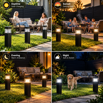 Energy-Saving Solar Garden Pathway Lights – Waterproof & No Wires, Automatic Night Glow ✨