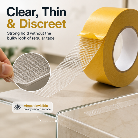 High-Tack Double-Sided Mesh Tape - Strong Adhesion & Versatile Use