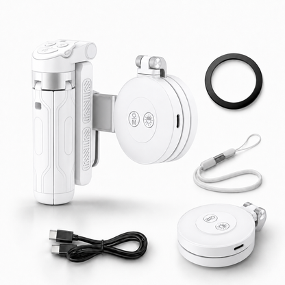 📸 Phone Zoomable Magnetic Palm Grip:  Secure Hold, Selfie Stick & Tripod