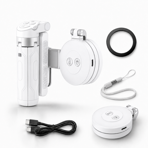 📸 Phone Zoomable Magnetic Palm Grip:  Secure Hold, Selfie Stick & Tripod