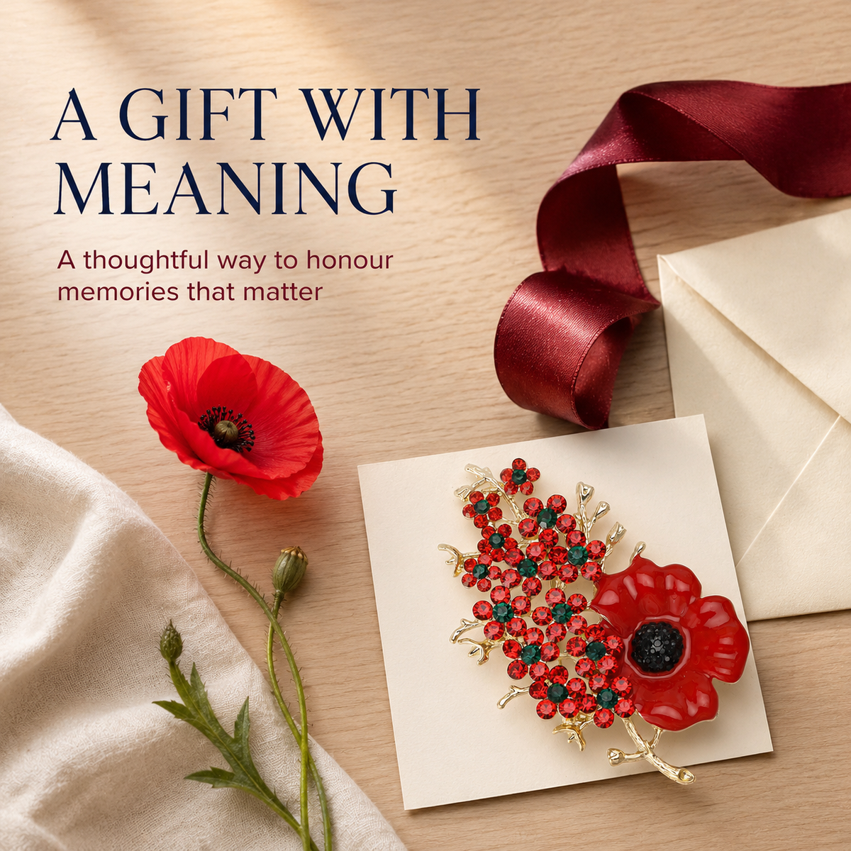 1945-2026 “Never Forgotten” Victory Blossom 81th Anniversary Keepsake