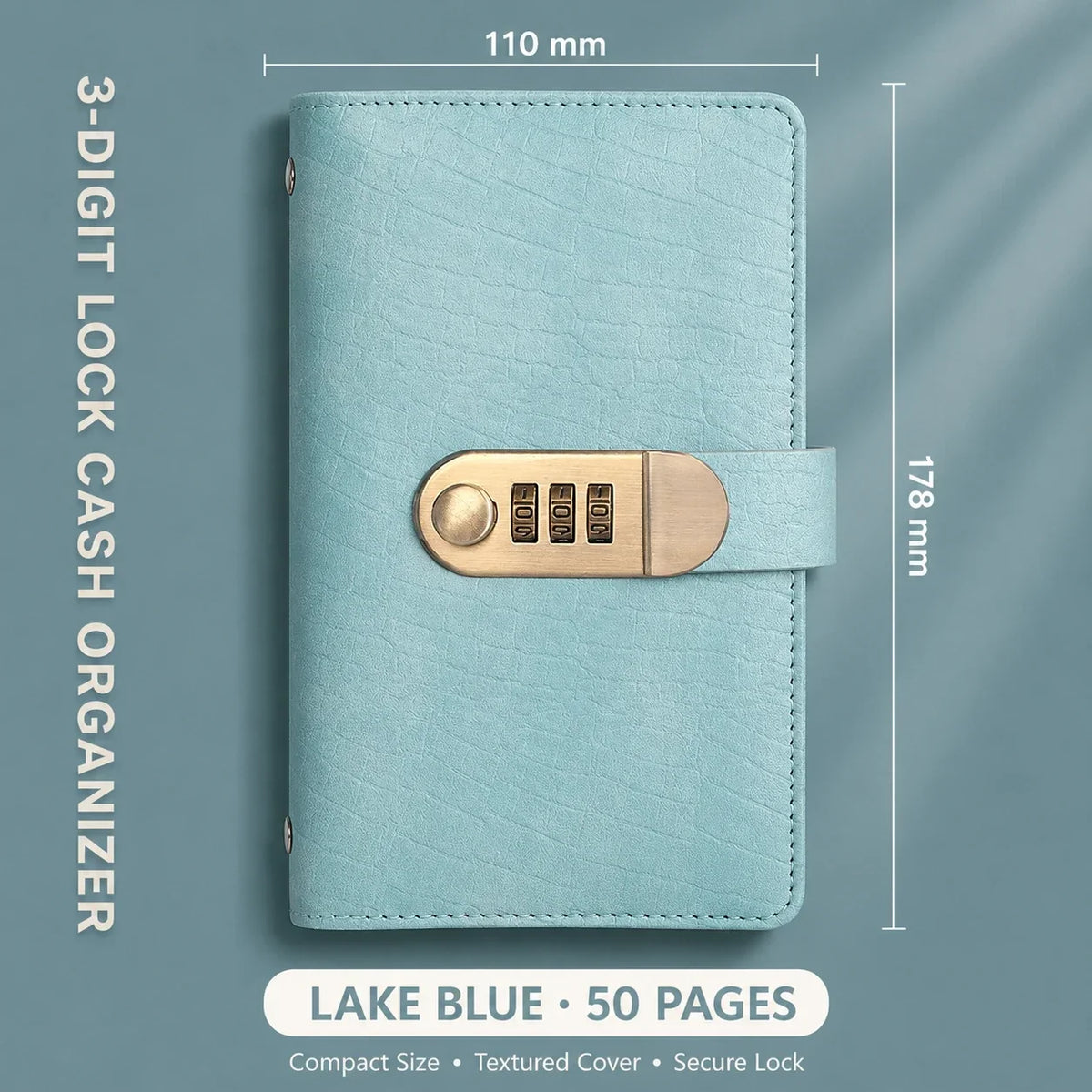 Locking Banknote Collection Booklet: Holds 100 Bills, Secure Storage & Organized Display