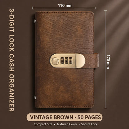 Locking Banknote Collection Booklet: Holds 100 Bills, Secure Storage & Organized Display