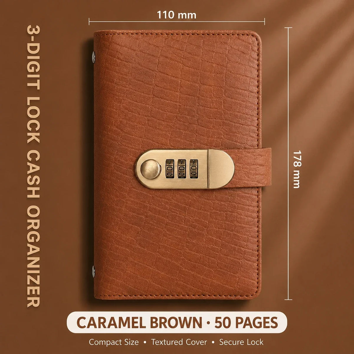 Locking Banknote Collection Booklet: Holds 100 Bills, Secure Storage & Organized Display