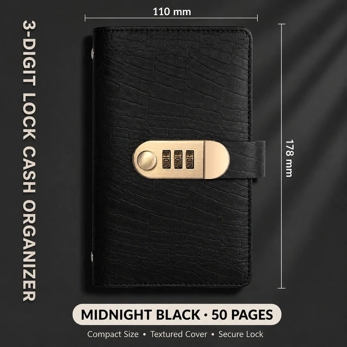Locking Banknote Collection Booklet: Holds 100 Bills, Secure Storage & Organized Display