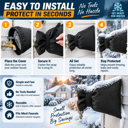 ❄️ Outdoor Winter Faucet Covers: Freeze Protection & Easy Installation