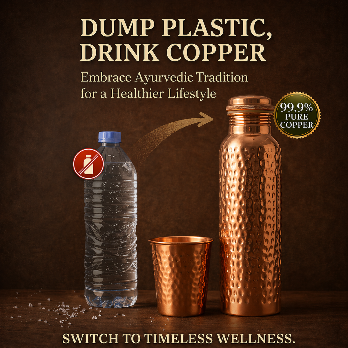 House of Pure Wellness Pure Copper Bottle Limited Edition