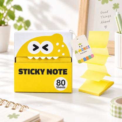 ✨ Glitter Transparent Pull-Out Sticky Notes - Stylish Aesthetic Memo Pads & Easy-to-Write