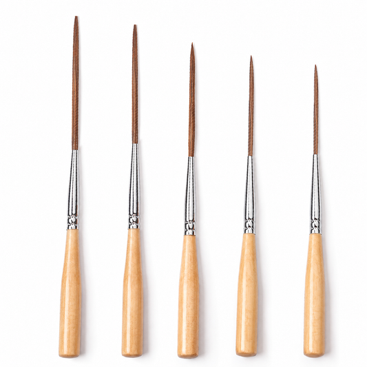 3pcs/5pcs Long Liner Brush Set with PVC Bag
